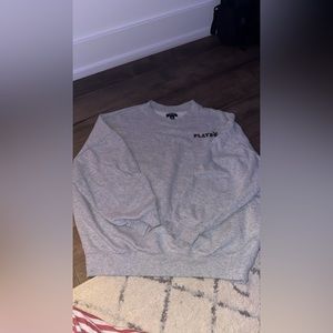 gray playboy crewneck